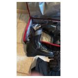 Alpina Discovery boots; pants, gloves, socks; Pret Helmet