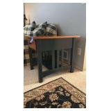 (2) side tables D27” x H2’ x L23” and D26” x H2’ x L26”
