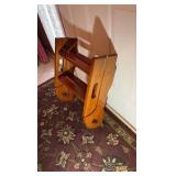 Wood folding library ladder 36"x 15”
