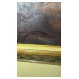 John A. Noble oil on canvas painting 40” x 31”