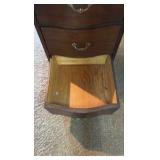 Vintage wooden sewing cabinet