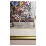 (2) Britt Prints floral artwork 18” x 22”