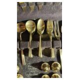 Vintage Dirilyte Dirigold flatware set Midcentury Modern