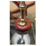 Brass table lamp