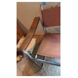 Vintage Leather Safari-style lounge chair