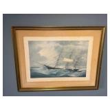 Framed print United States Sailing Ship "Meridian"