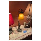 (3) Figural lamps: Bear, boy, monkey