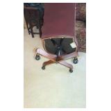 Leather Tufted Office task Chair with wheelss
