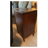 Vintage wooden sewing cabinet