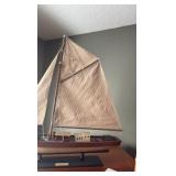 Mariner shelf-sitter and model of circa 1897 ship