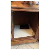 Vintage cabinet with marble top
