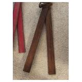 Decorative wood skis