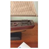 Mariner shelf-sitter and model of circa 1897 ship