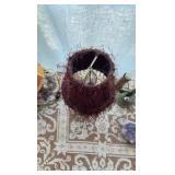 (4) lamps; (2) vases; (1) amethyst