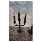 (4) lamps; (2) vases; (1) amethyst