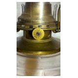 Vintage kerosene lamp, hand painted