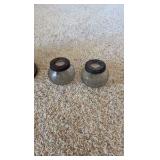 Coasters, London plates, pewter cups.