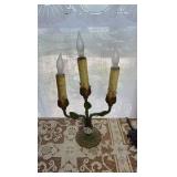 (4) lamps; (2) vases; (1) amethyst