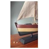 Mariner shelf-sitter and model of circa 1897 ship