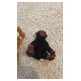 (5) stuffed animals, 4 of them are Ty