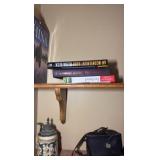 (4) wall mounted shelves with items included