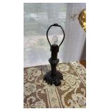 (4) lamps; (2) vases; (1) amethyst