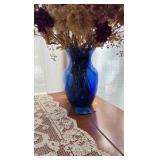(4) lamps; (2) vases; (1) amethyst