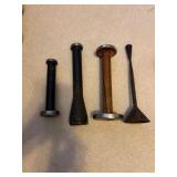 (10) Vintage hats and (4) millinery tools