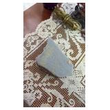 (4) lamps; (2) vases; (1) amethyst