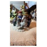 Ceramic and porcelain figurines.