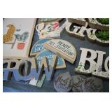 Home decor, wall art, and napkin ho...