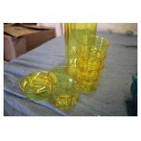 Pitchers with glasses...