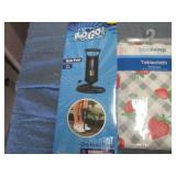 Tablecloths and an air pump...