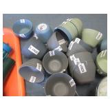 Lot of small bowls, citronella cand...