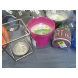 Lot of small bowls, citronella cand...