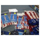 Patriotic plates and decor...