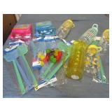 Drinkware and fly swatters...