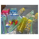 Drinkware and fly swatters...