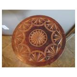 Vintage Decorative wood round side ...
