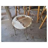 Project wood framed rocker, stools ...
