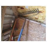 Snow shovels, assorted rakes and ot...