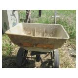 Manually operated fertilizer spread...