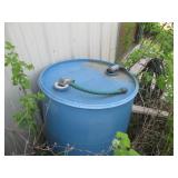 Pair of 55-gallon drums setup for w...