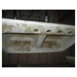 Cast iron dual basin kitchen sink...