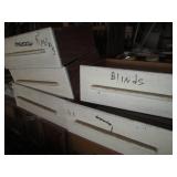 Lot of painted dresser drawers, pla...