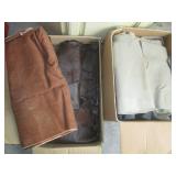 2-box lot of assorted size leather ...