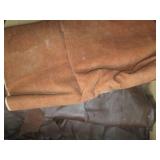 2-box lot of assorted size leather ...