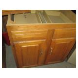 3-Wood Kitchen cabinet units, two-l...