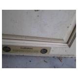 Vintage Off White wine rack with cu...