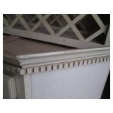 Vintage Off White wine rack with cu...